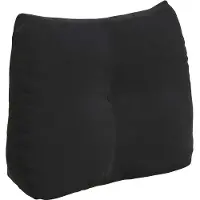 vidaXL Rugkussen Zwart 60 x 24 x 50 cm Fluweel