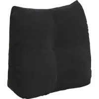 vidaXL Rugkussen Zwart 45 x 24 x 50 cm Fluweel