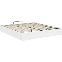 vidaXL Ottoman Bedframe Wit 160 x 200 cm Geconstrueerd hout