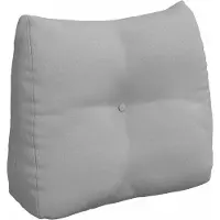 vidaXL Rugkussen Wolkgrijs 60 x 24 x 50 cm Stof
