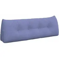 vidaXL Rugkussen Jeans Blauw 140 x 24 x 50 cm Stof