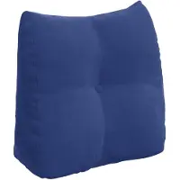 vidaXL Rugkussen Politieblauw 45 x 24 x 50 cm Fluweel