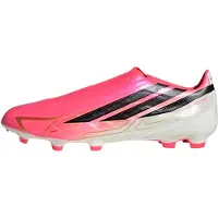 Adidas F50 Hyperfast League Veterloze Gras Voetbalschoenen (FG) Felroze Zwart Goud Wit