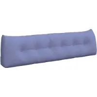 vidaXL Rugkussen Jeans Blauw 180 x 24 x 50 cm Stof