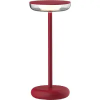Luxus Europe - Tafellamp Mykonos Bordeaux - Draadloze Tafellamp Buiten - Oplaadbaar