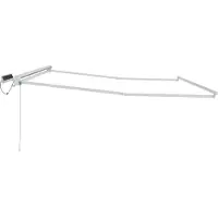 vidaXL Elektrisch Uittrekbaar Markies Frame Wit 4,5 × 3 m Staal