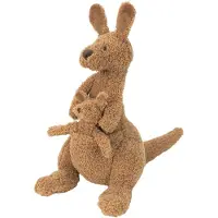 Happy horse Kangoeroe Kick Knuffel 34 cm - Bruin - Baby knuffel