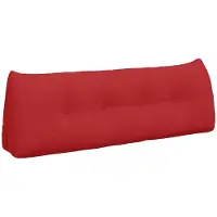 vidaXL Rugkussen Rood 140 x 24 x 50 cm Stof