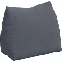vidaXL Rugkussen Donkergrijs 45 x 20 x 35 cm Corduroy stof
