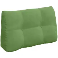 vidaXL Rugkussen Lichtgroen 80 x 24 x 50 cm Fluweel
