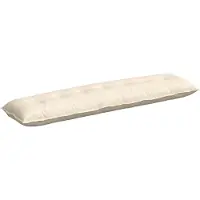 vidaXL Rugkussen Crème 200 x 50 cm Corduroy stof
