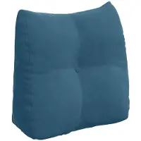 vidaXL Rugkussen Blauw 45 x 24 x 50 cm Fluweel