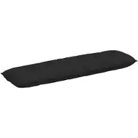 vidaXL Rugkussen Zwart 200 x 19 x 50 cm Stof