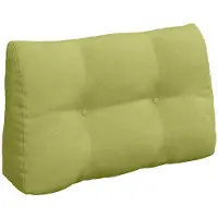 vidaXL Rugkussen Lichtgroen 80 x 24 x 50 cm Stof