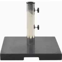 vidaXL Parasolvoet vierkant 20 kg graniet zwart