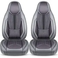 BREMER SITZBEZÜGE Premium Camper stoelhoezen voor Roller Team Kronos TI WDS7 in Grijs (2 losse stoelen)