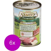 Stuzzy 6x Hondenvoer Monoprotein Puppy Kalfsvlees 400 Gr