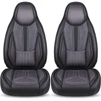 BREMER SITZBEZÜGE Premium Camper stoelhoezen voor Hymer Free WDS1 in Zwart/Grijs (2 losse stoelen)