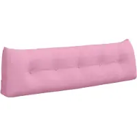 vidaXL Rugkussen Roze 160 x 24 x 50 cm Stof