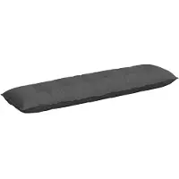vidaXL Rugkussen Donkergrijs 180 x 50 x 19 cm Corduroy stof
