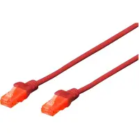Digitus Patchkabel RJ45 U-UTP Cat6 0.50m rot - LSZH