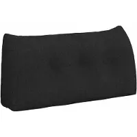 vidaXL Rugkussen Zwart 100 x 24 x 50 cm Stof
