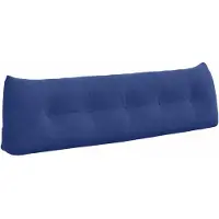 vidaXL Rugkussen Politieblauw 160 x 24 x 50 cm Fluweel