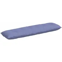 vidaXL Rugkussen Jeans Blauw 200 x 19 x 50 cm Stof