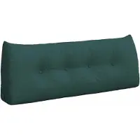 vidaXL Rugkussen Donkergroen 120 x 24 x 50 cm Stof