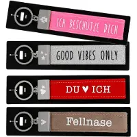 Depesche sleutelhanger roze vilt metaal rechthoek speelgoed.