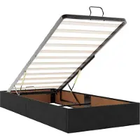 vidaXL Ottomanbed met matras en LED-verlichting, zwart, 200 x 200 cm, fluweel
