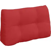 vidaXL Rugkussen Rood 80 x 24 x 50 cm Stof