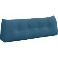 vidaXL Rugkussen Blauw 140 x 24 x 50 cm Fluweel