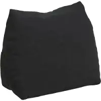 vidaXL Rugkussen Zwart 60 x 20 x 50 cm Corduroy stof