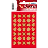 Herma Stickers 8-puntig, goud Ø 16 mm - 10 stuks