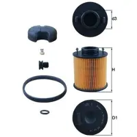 MAHLE ORIGINAL Ureumfilter UX 1D