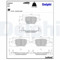 Delphi LP4049 Remblokken