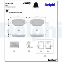Delphi LP5093EV Remblokken