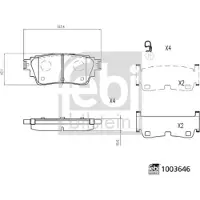 FEBI BILSTEIN Remblokkenset, schijfrem 1003646