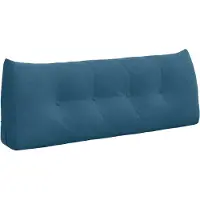 vidaXL Rugkussen Blauw 120 x 24 x 50 cm Fluweel