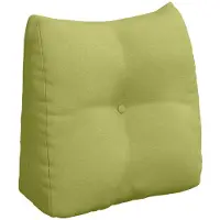 vidaXL - Rugkussen - Lichtgroen - 45 - x - 50 - x - 24 - cm - Stof