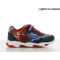 Spider-man Spiderman - Schoenen voor jongens met lichtjes - Sneakers voor kinderen met klittenband - Lichtgevende kindersneaker - Maat 27 - Blauw