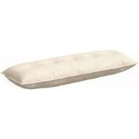 vidaXL Rugkussen Crème 140 x 50 cm Corduroy stof