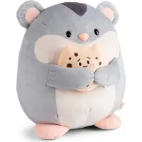 Nici knuffel hamster Shai 27cm pluche speelgoed met koekje.