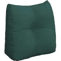 vidaXL Rugkussen Donkergroen 45 x 24 x 50 cm Stof