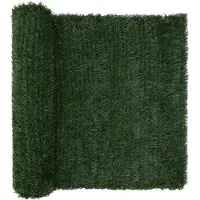 vidaXL Kunststof Omheining Donkergroen 1,5 x 3 m PVC en Staal