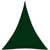 vidaXL Zonnescherm driehoekig 4x5x5 m oxford stof donkergroen