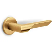 Formani Rivio by Gensler GL101-G deurkruk geveerd op rozet - PVD mat goud