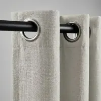 Fresh & Co Gordijnen met Linnen Look - Ringen - Off White 300 x 250