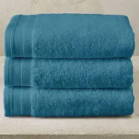 De Witte Lietaer Handdoek Contessa Capri Blue - Set 3 stuks - 50 x 100 cm - Blauw - Katoen